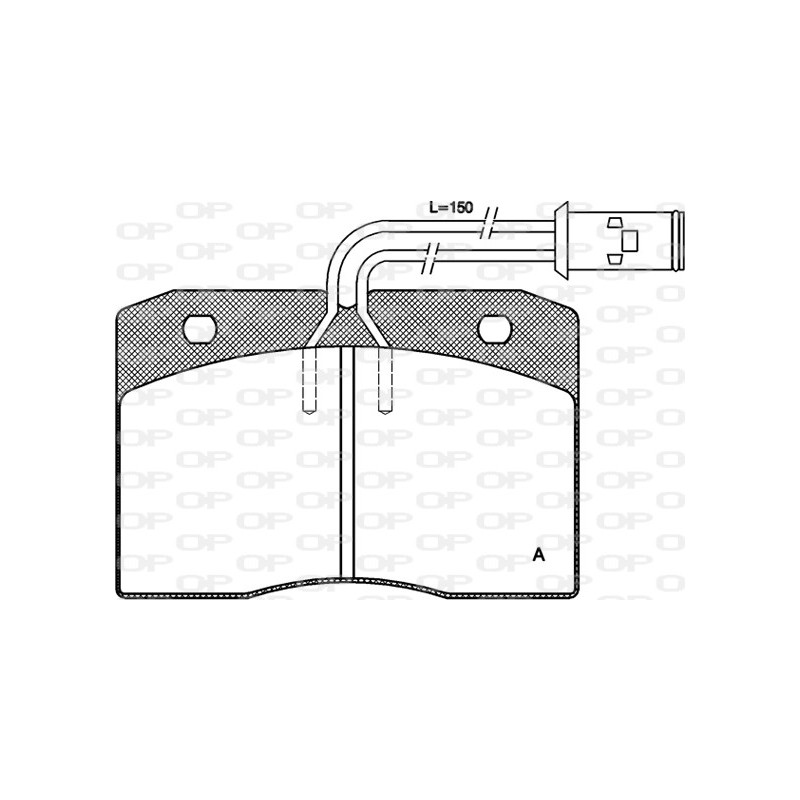 BRAKE PADS OPEN PARTS 1PCS ... 