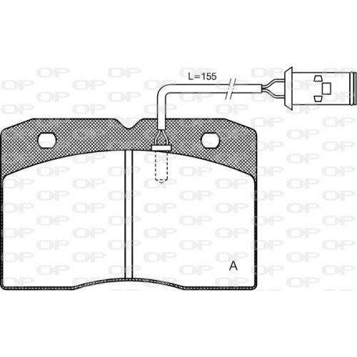 BRAKE PADS OPEN PARTS 1PCS 