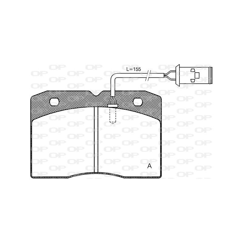 BRAKE PADS OPEN PARTS 1PCS 