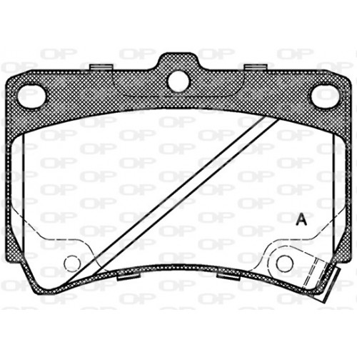 BRAKE PADS OPEN PARTS 1PCS *ESAURIM 