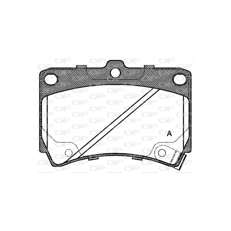 BRAKE PADS OPEN PARTS 1PCS *ESAURIM 