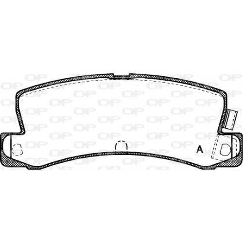 BRAKE PADS OPEN PARTS 1PCS *ESAURIM 