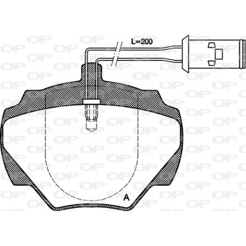 BRAKE PADS OPEN PARTS 1PCS 