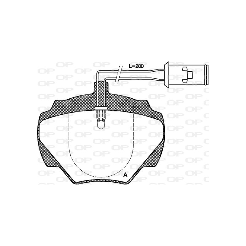 BRAKE PADS OPEN PARTS 1PCS 