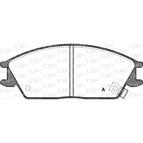 BRAKE PADS OPEN PARTS 1PCS 