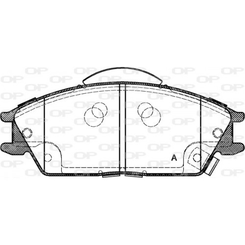 BRAKE PADS OPEN PARTS 1PCS 