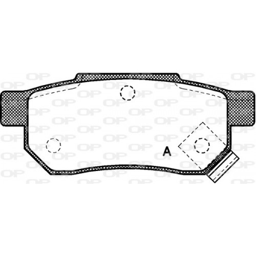 BRAKE PADS OPEN PARTS 1PCS 