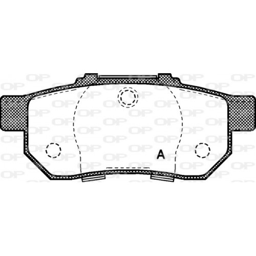 BRAKE PADS OPEN PARTS 1PCS 