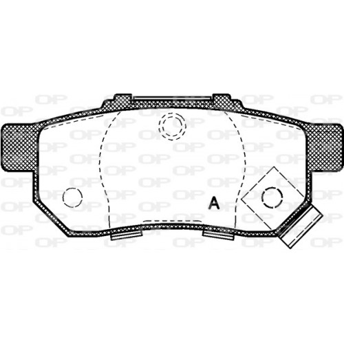 BRAKE PADS OPEN PARTS 1PCS 