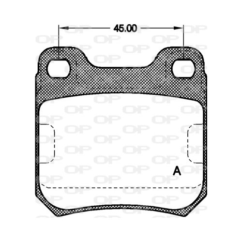 BRAKE PADS OPEN PARTS 1PCS 