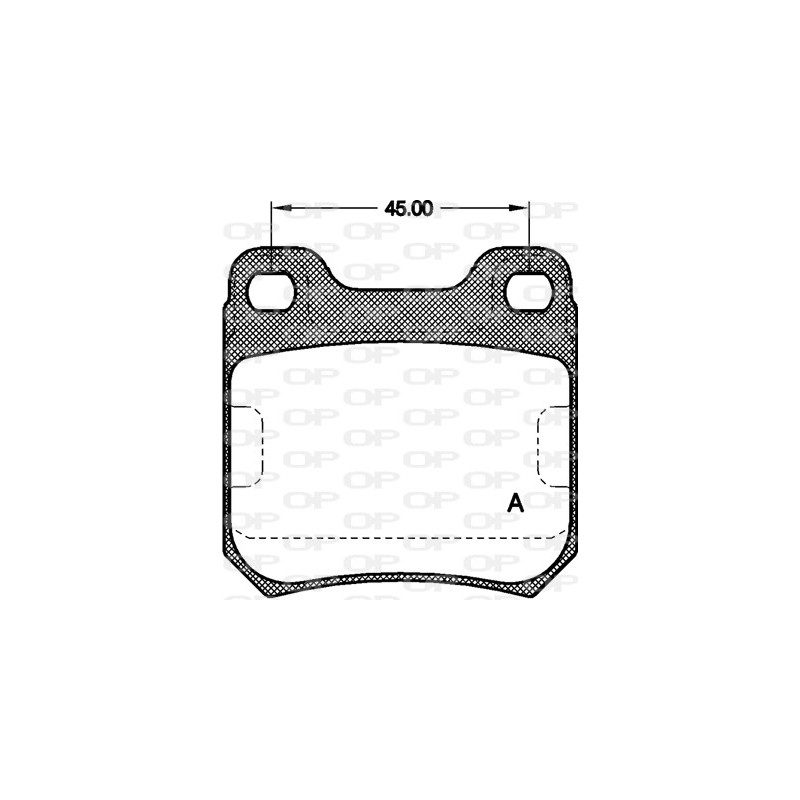 BRAKE PADS OPEN PARTS 1PCS 