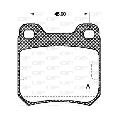 BRAKE PADS OPEN PARTS 1PCS *ESAURIM 