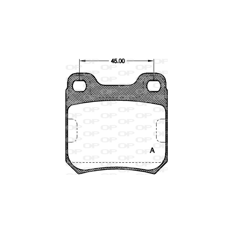 BRAKE PADS OPEN PARTS 1PCS *ESAURIM 