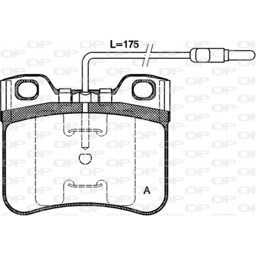 BRAKE PADS OPEN PARTS 1PCS 