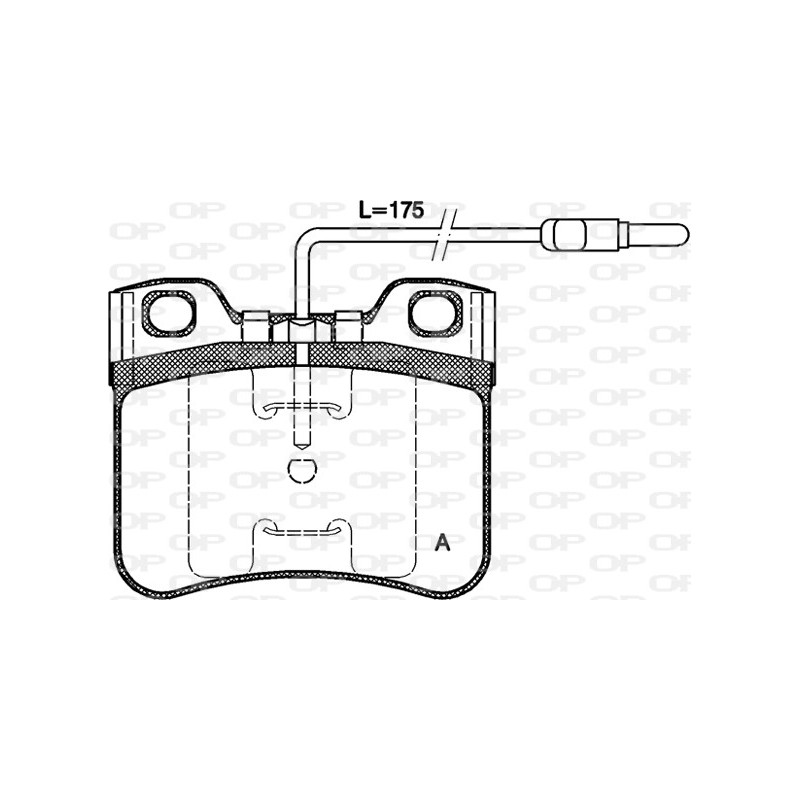 BRAKE PADS OPEN PARTS 1PCS 