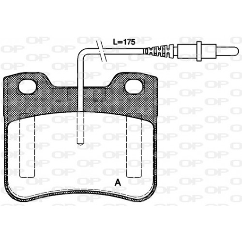 BRAKE PADS OPEN PARTS 1PCS 