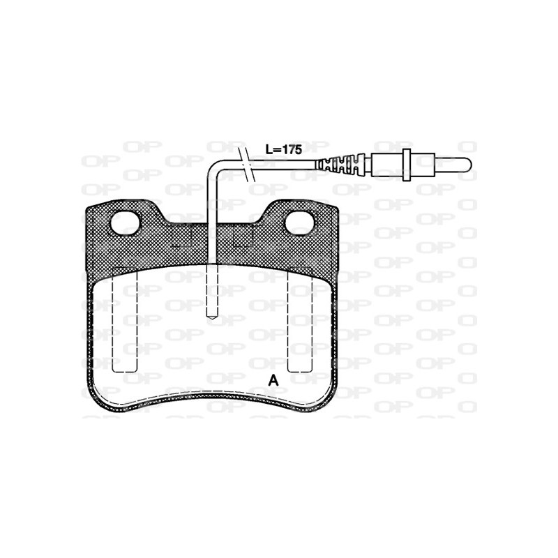 BRAKE PADS OPEN PARTS 1PCS 