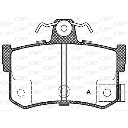 BRAKE PADS OPEN PARTS 1PCS *ESAURIM 