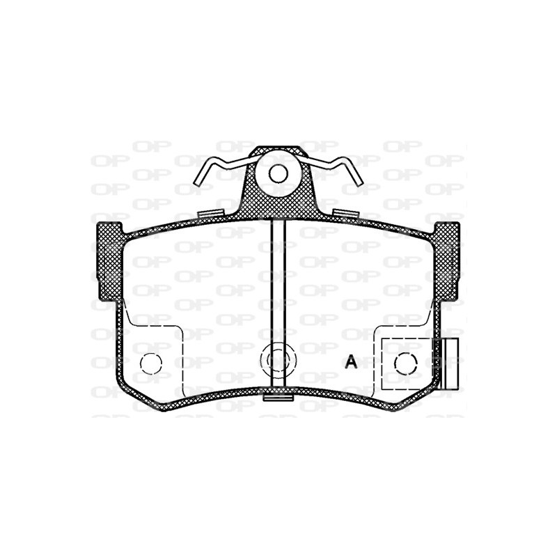 BRAKE PADS OPEN PARTS 1PCS *ESAURIM 