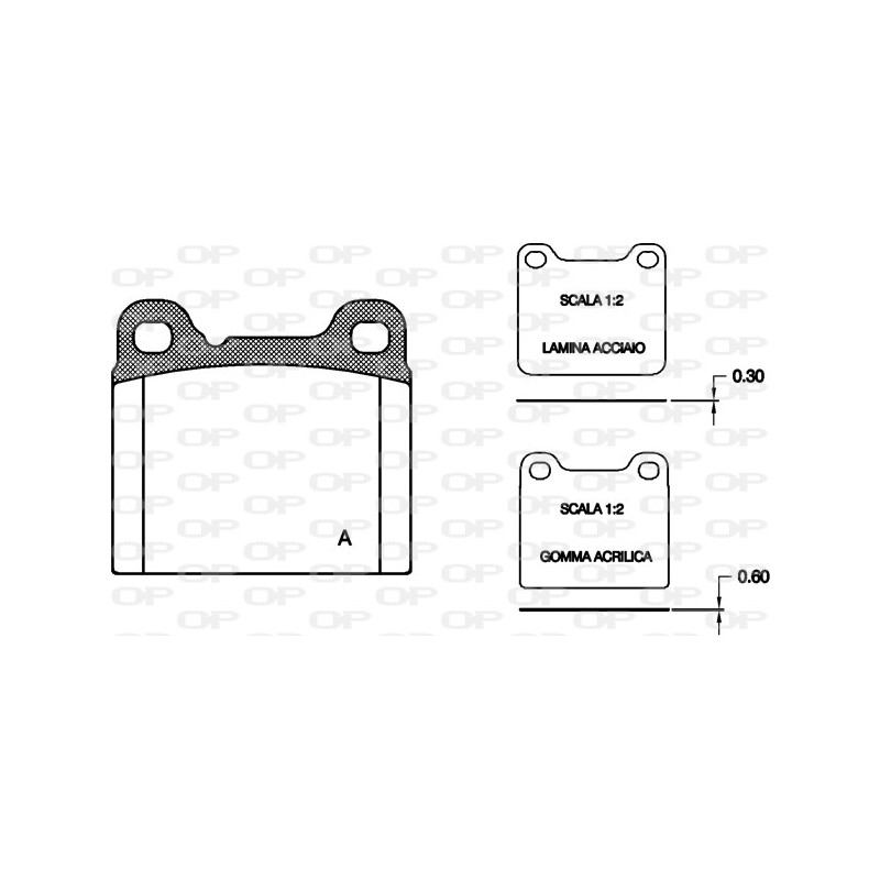 BRAKE PADS OPEN PARTS 1PCS 