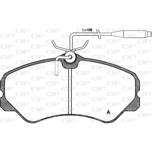 BRAKE PADS OPEN PARTS 1PCS *ESAURIM 