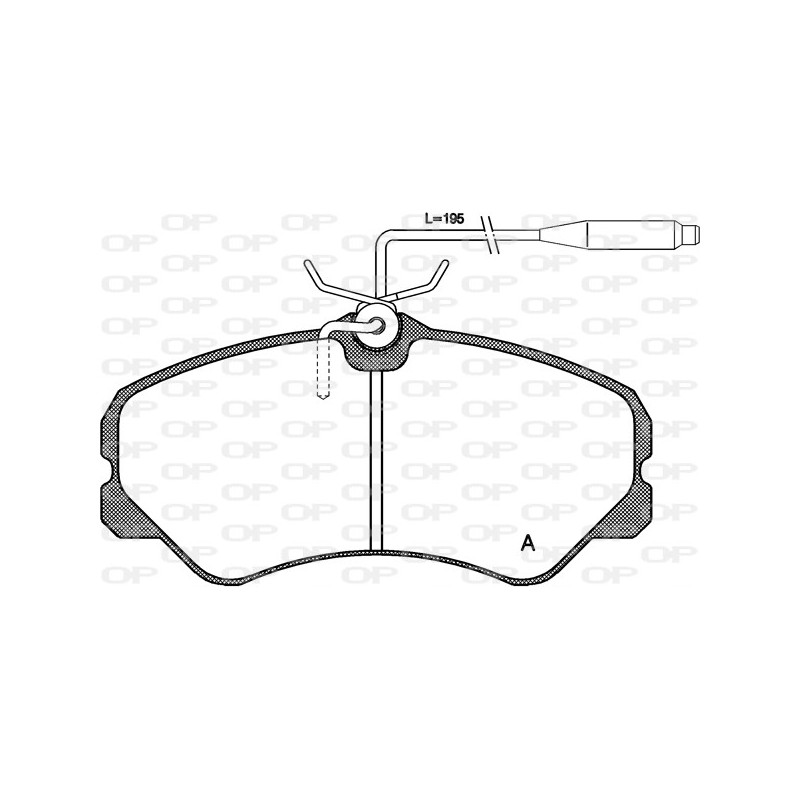 BRAKE PADS OPEN PARTS 1PCS *ESAURIM 