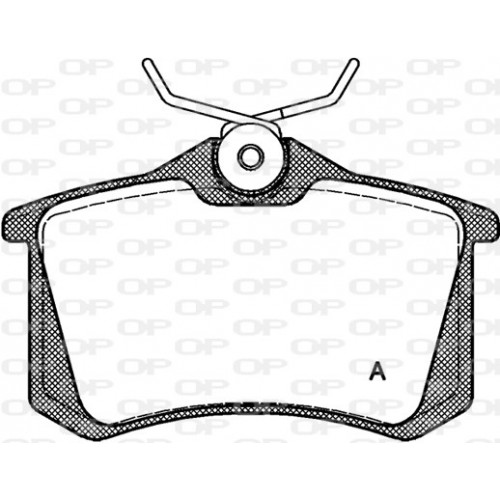 BRAKE PADS OPEN PARTS 1PCS 