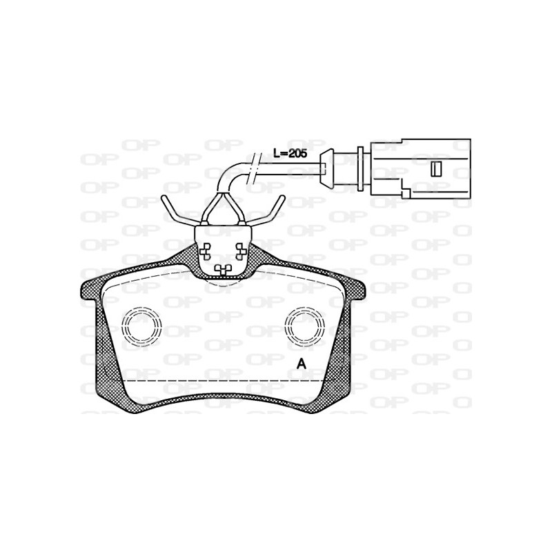 BRAKE PADS OPEN PARTS 1PCS 