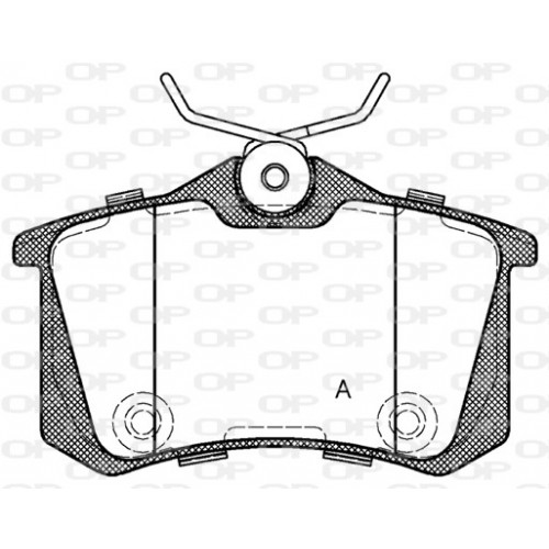 BRAKE PADS OPEN PARTS 1PCS 