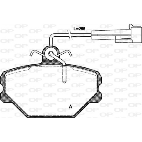 BRAKE PADS OPEN PARTS 1PCS 