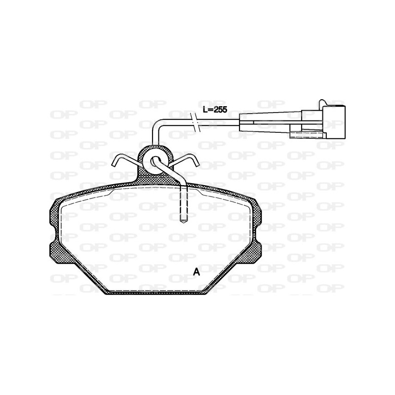 BRAKE PADS OPEN PARTS 1PCS 