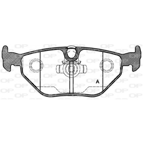 BRAKE PADS OPEN PARTS 1PCS 