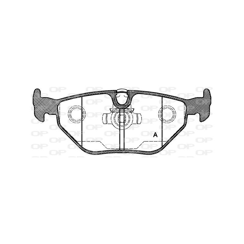 BRAKE PADS OPEN PARTS 1PCS 