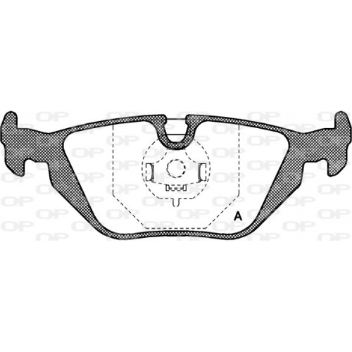 BRAKE PADS OPEN PARTS 1PCS 