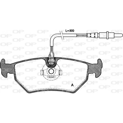 BRAKE PADS OPEN PARTS 1PCS ... 