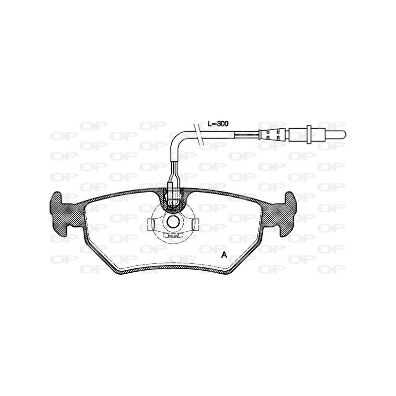 BRAKE PADS OPEN PARTS 1PCS ... 