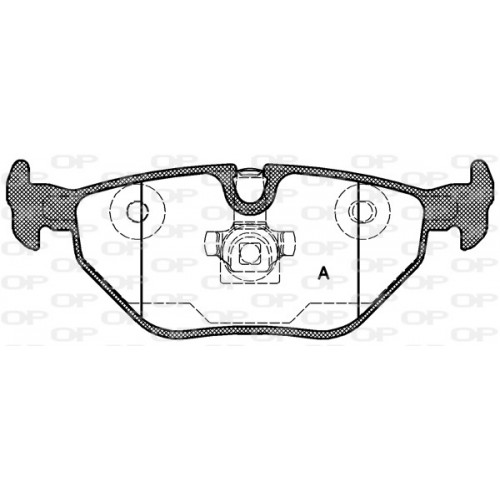 BRAKE PADS OPEN PARTS 1PCS 