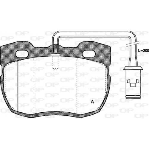 BRAKE PADS OPEN PARTS 1PCS ... 