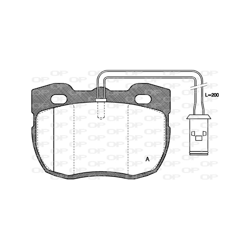 BRAKE PADS OPEN PARTS 1PCS ... 