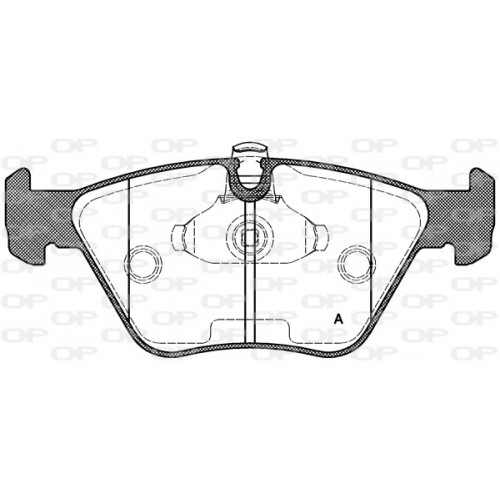 BRAKE PADS OPEN PARTS 1PCS 