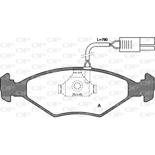 BRAKE PADS OP *ESAURIM 1PCS 