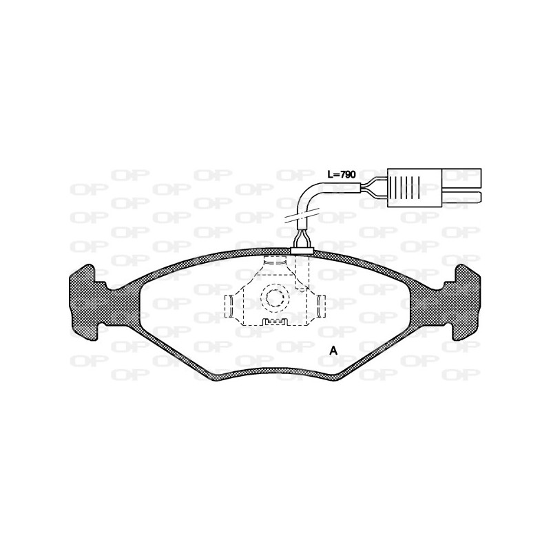 BRAKE PADS OP *ESAURIM 1PCS 