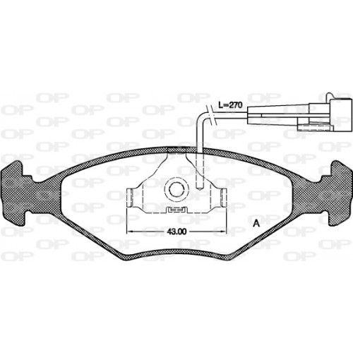 BRAKE PADS OPEN PARTS 1PCS ... 