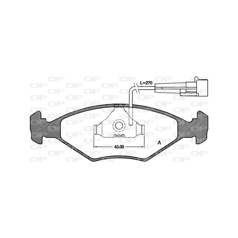 BRAKE PADS OPEN PARTS 1PCS ... 