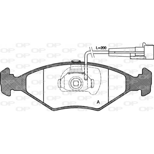 BRAKE PADS OPEN PARTS 1PCS *ESAURIM 