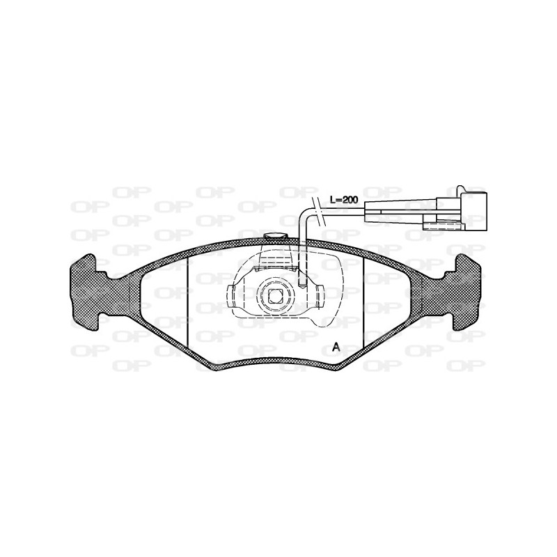 BRAKE PADS OPEN PARTS 1PCS *ESAURIM 