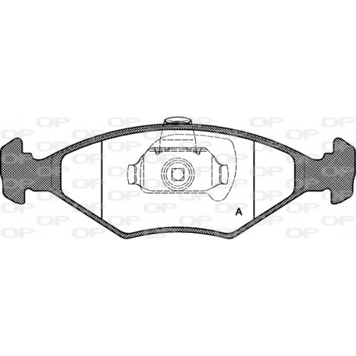 BRAKE PADS OPEN PARTS 1PCS 