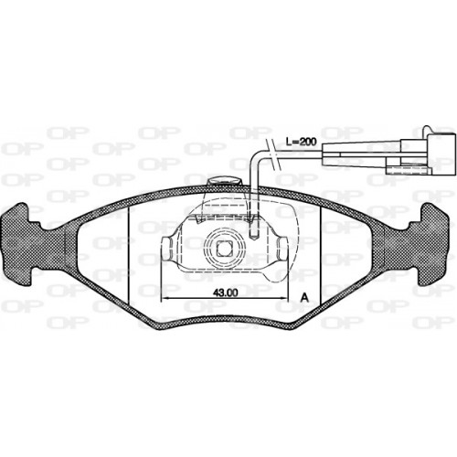 BRAKE PADS OPEN PARTS 1PCS 