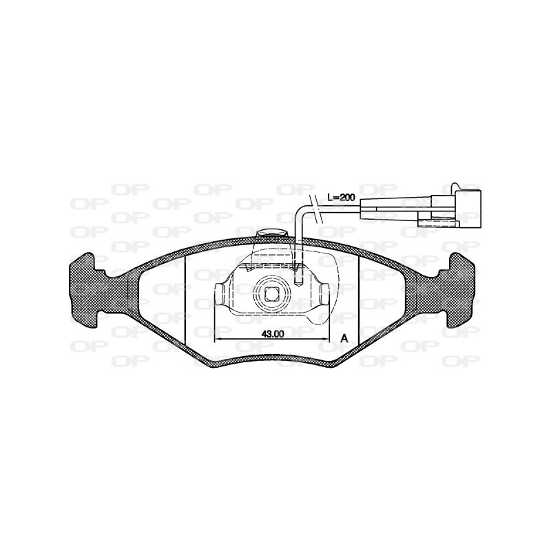 BRAKE PADS OPEN PARTS 1PCS 