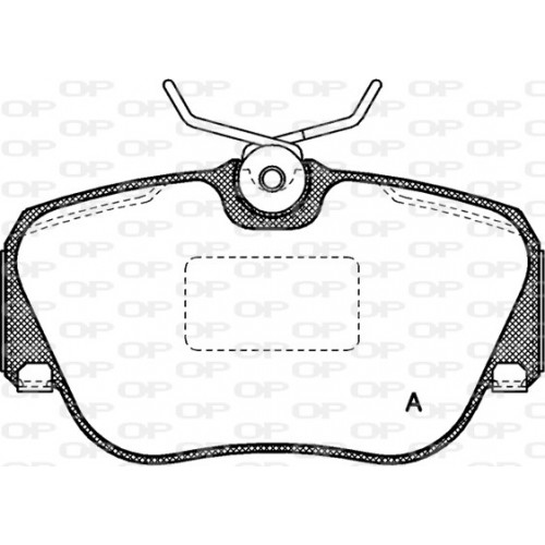 BRAKE PADS OPEN PARTS 1PCS 